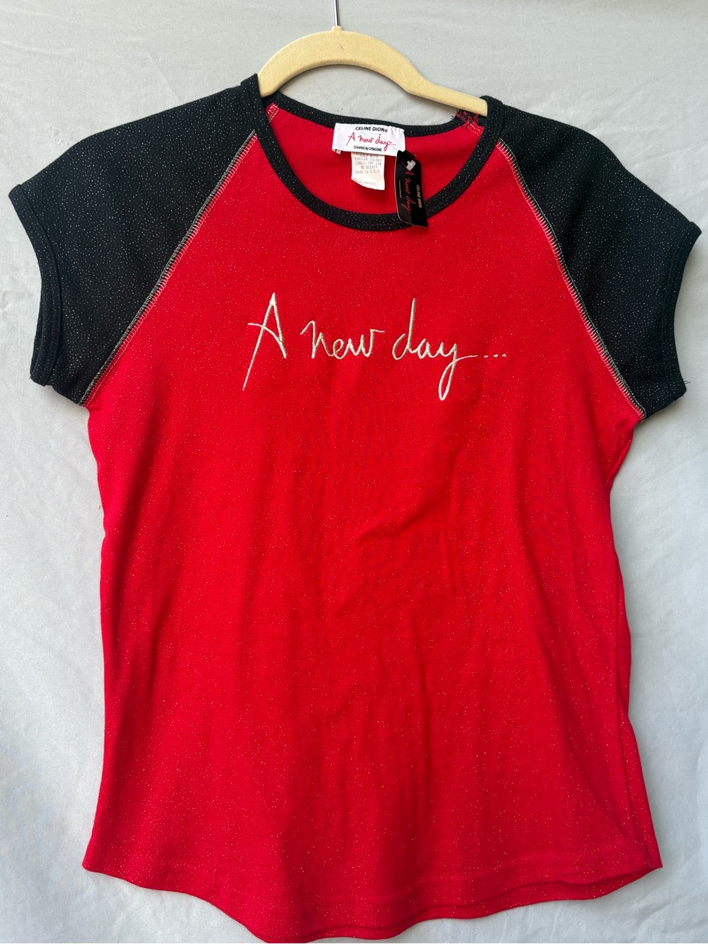 Vintage Celine Dion Las Vegas Residency Baby Tee Y2K 00s